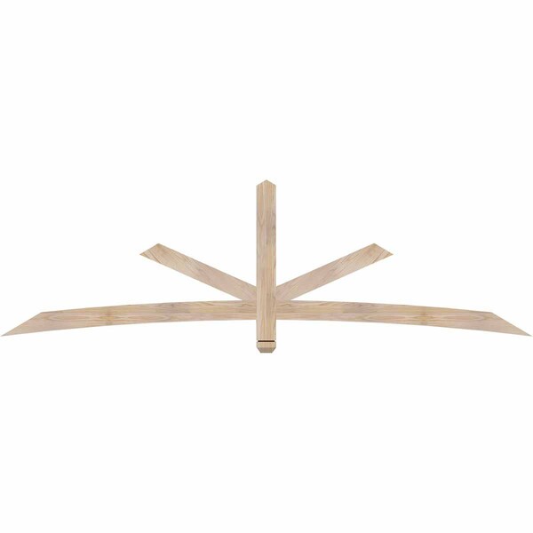 Ekena Millwork Alberta Smooth Timber Gable Bracket, Douglas Fir, 96"W x 28"H x 1 1/2"D x 3 1/2"F, 7/12 Pitch GBW096X28X0204ALB00SDF - main